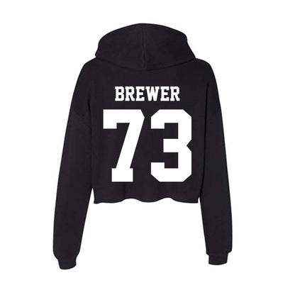 Penn State - NCAA Football : Caleb Brewer - Classic Shersey Women's Crop Fleece Hoodie-1