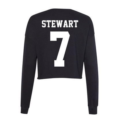 Penn State - NCAA Men's Basketball : Dominick Stewart - Classic Shersey Women's Cropped Crew Fleece-1