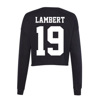 Penn State - NCAA Football : Jack Lambert - Classic Shersey Women's Cropped Crew Fleece-1