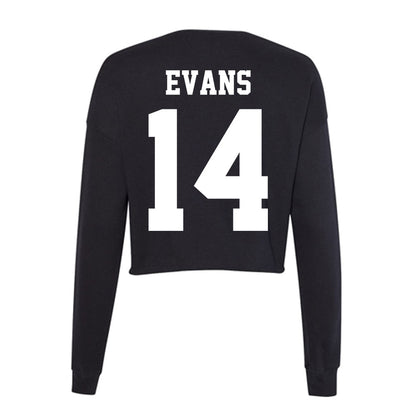 Penn State - NCAA Women's Basketball : Amiya Evans - Classic Shersey Women's Cropped Crew Fleece-1