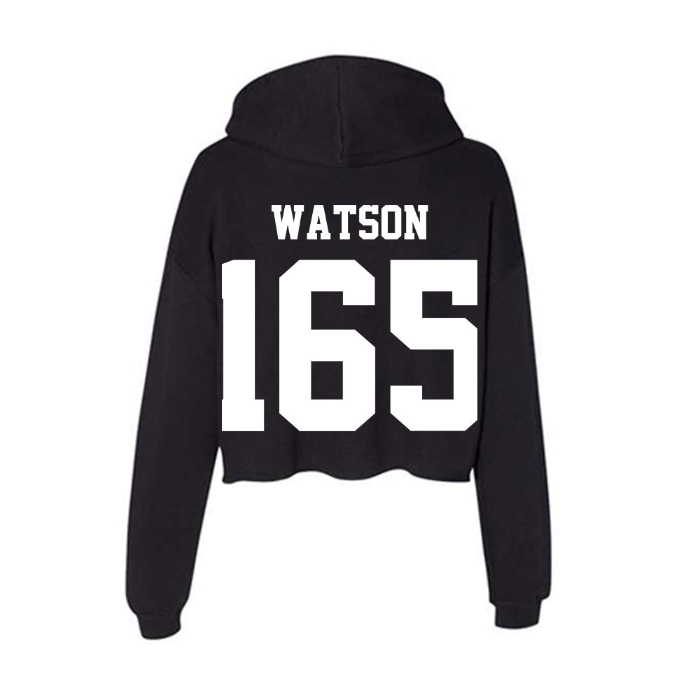 Penn State - NCAA Wrestling : Ty Watson - Classic Shersey Women's Crop Fleece Hoodie-1