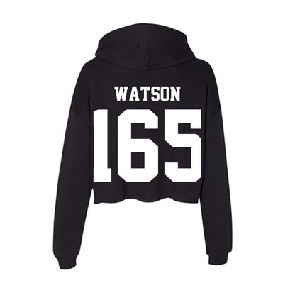 Penn State - NCAA Wrestling : Ty Watson - Classic Shersey Women's Crop Fleece Hoodie-1