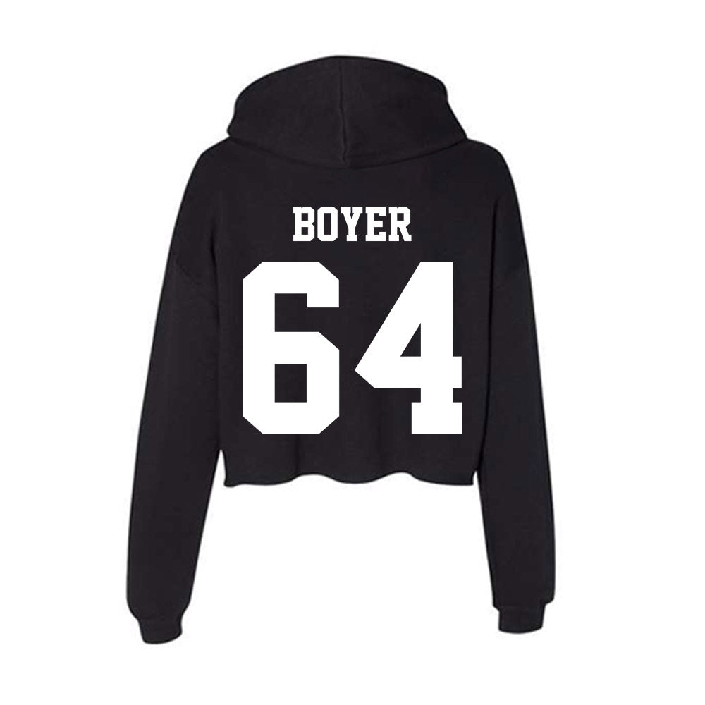 Penn State - NCAA Football : Eagan Boyer - Classic Shersey Women's Crop Fleece Hoodie-1