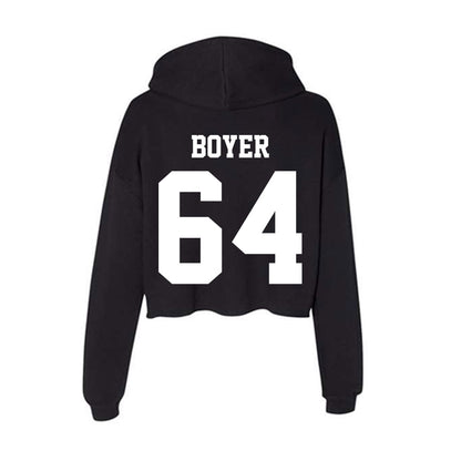 Penn State - NCAA Football : Eagan Boyer - Classic Shersey Women's Crop Fleece Hoodie-1