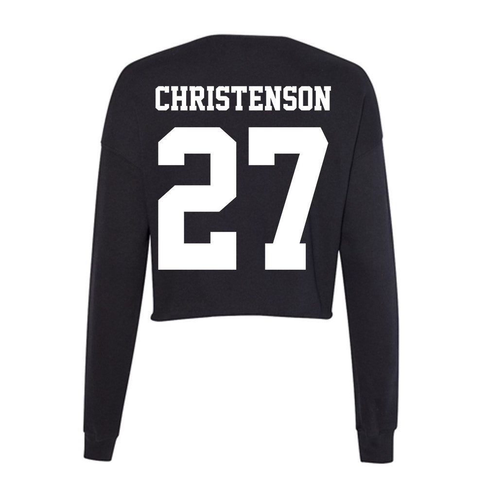 Penn State - NCAA Men's Ice Hockey : Cade Christenson - Classic Shersey Women's Cropped Crew Fleece-1