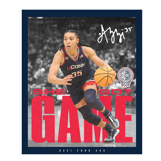 UConn - NCAA Women's Basketball : Azzi Fudd - Poster 20x24-0