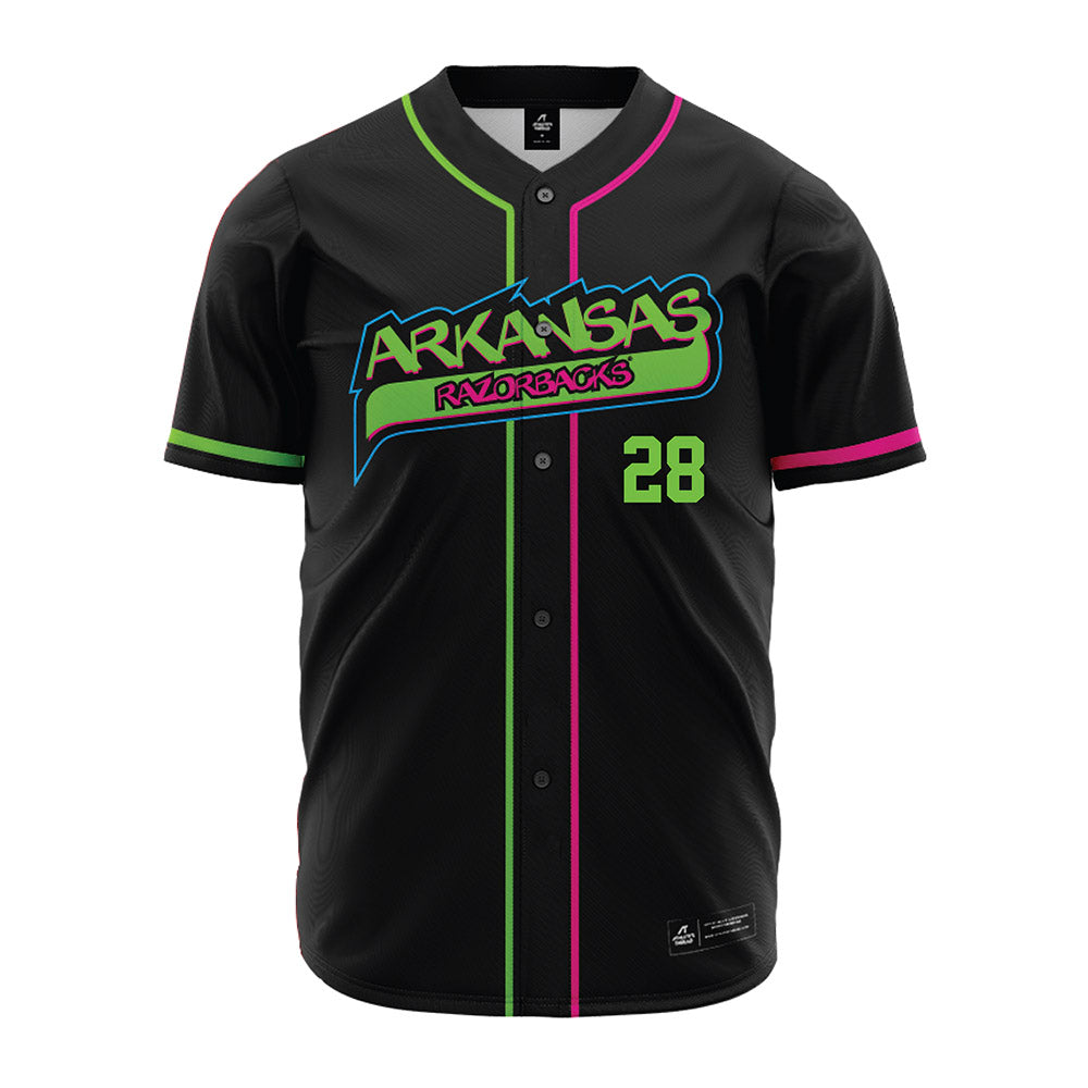 Arkansas - NCAA Baseball : Jordan Martin - Neon Dual-Tone Jersey-0