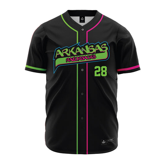 Arkansas - NCAA Baseball : Jordan Martin - Neon Dual-Tone Jersey-0