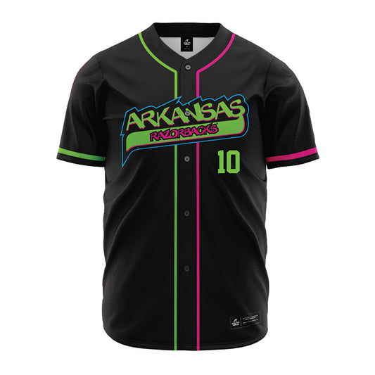 Arkansas - NCAA Baseball : Tyler Holland - Neon Dual-Tone Jersey-0