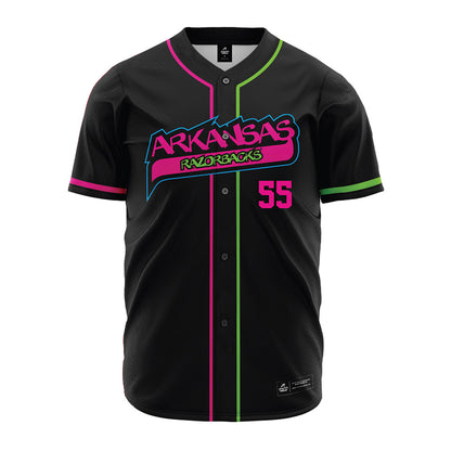 Arkansas - NCAA Baseball : Brendan Kleiman - Neon Dual-Tone Jersey-0