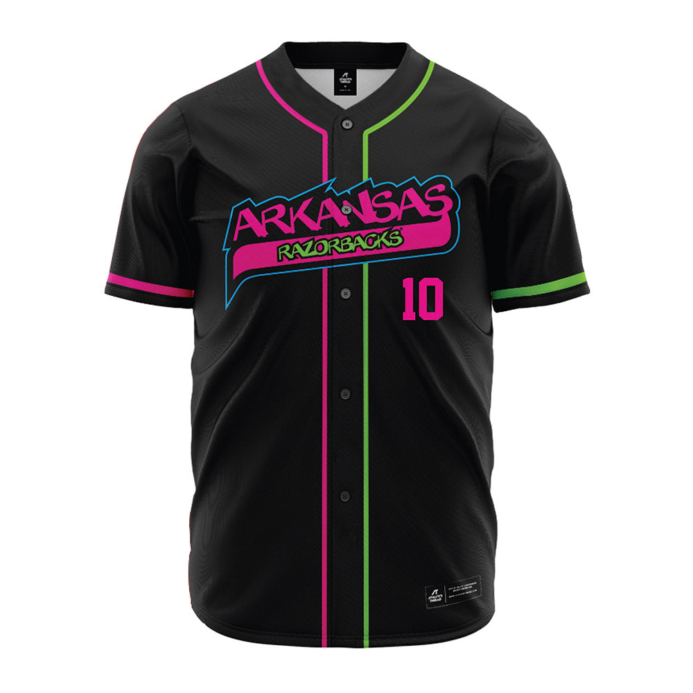 Arkansas - NCAA Baseball : Tyler Holland - Neon Dual-Tone Jersey-0