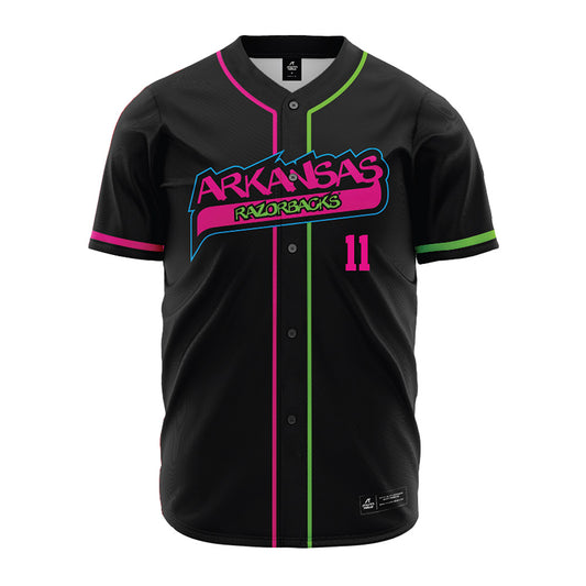 Arkansas - NCAA Baseball : Luke Cornelison - Neon Dual-Tone Jersey-0
