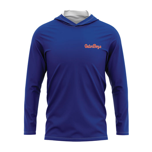 Florida - NCAA Men's Basketball : - GatorBoys Hooded Raglan Long Sleeve UV Shirt-0