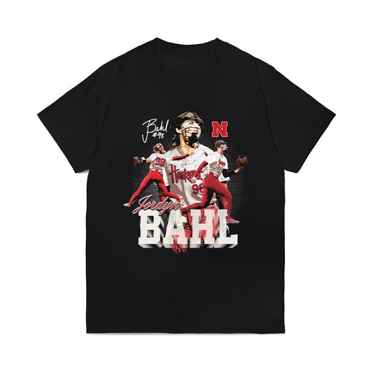 Nebraska - NCAA Softball : Jordyn Bahl - Collage Comfort Colors T-Shirt-0