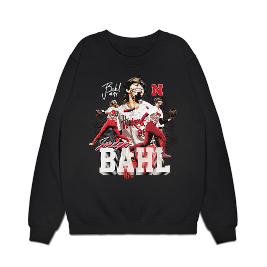 Nebraska - NCAA Softball : Jordyn Bahl - Collage Premium Crewneck Sweatshirt-0