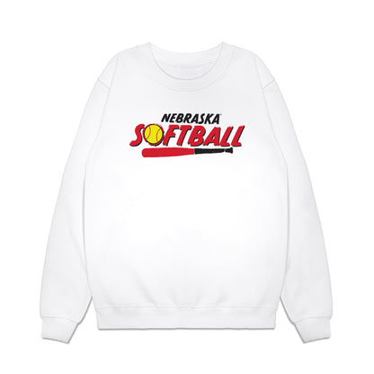 Nebraska - NCAA Softball : Jordyn Bahl - Sports Shersey Premium Crewneck Sweatshirt-0
