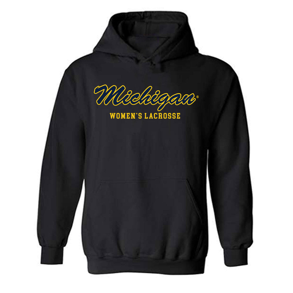 Michigan - NCAA Women's Lacrosse : Kassidy Isaacson - Sports Shersey Hooded Sweatshirt-0