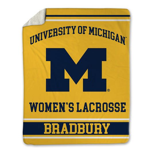 Michigan - NCAA Women's Lacrosse : Emma Bradbury - Blanket-0