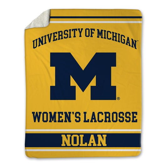 Michigan - NCAA Women's Lacrosse : Stella Nolan - Blanket-0