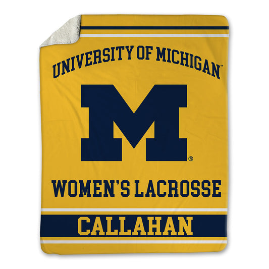 Michigan - NCAA Women's Lacrosse : Grace Callahan - Blanket-0