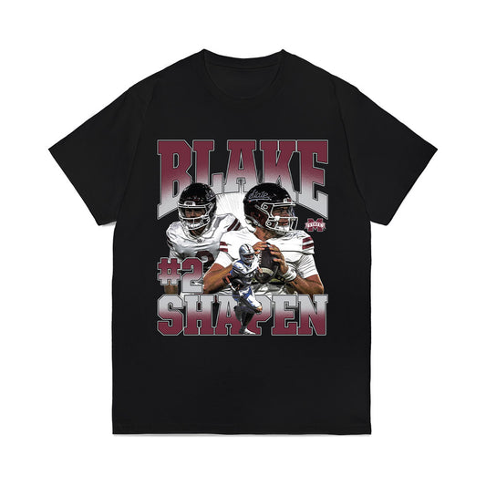 Mississippi State - NCAA Football : Blake Shapen - Collage Comfort Colors T-Shirt-0