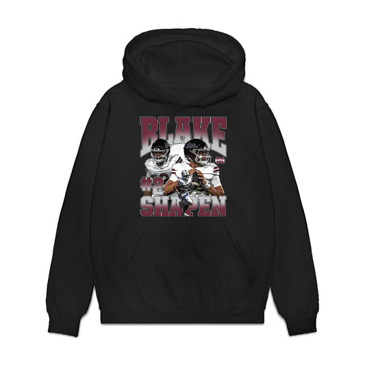 Mississippi State - NCAA Football : Blake Shapen - Collage Premium Hooded Sweatshirt-0