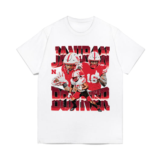 Nebraska - NCAA Football : Janiran Bonner - Collage Comfort Colors T-Shirt-0