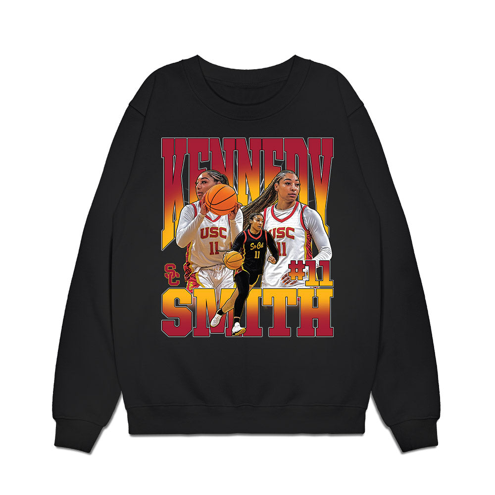 USC - NCAA Women's Basketball : Kennedy Smith - Collage Premium Crewneck Sweatshirt-0