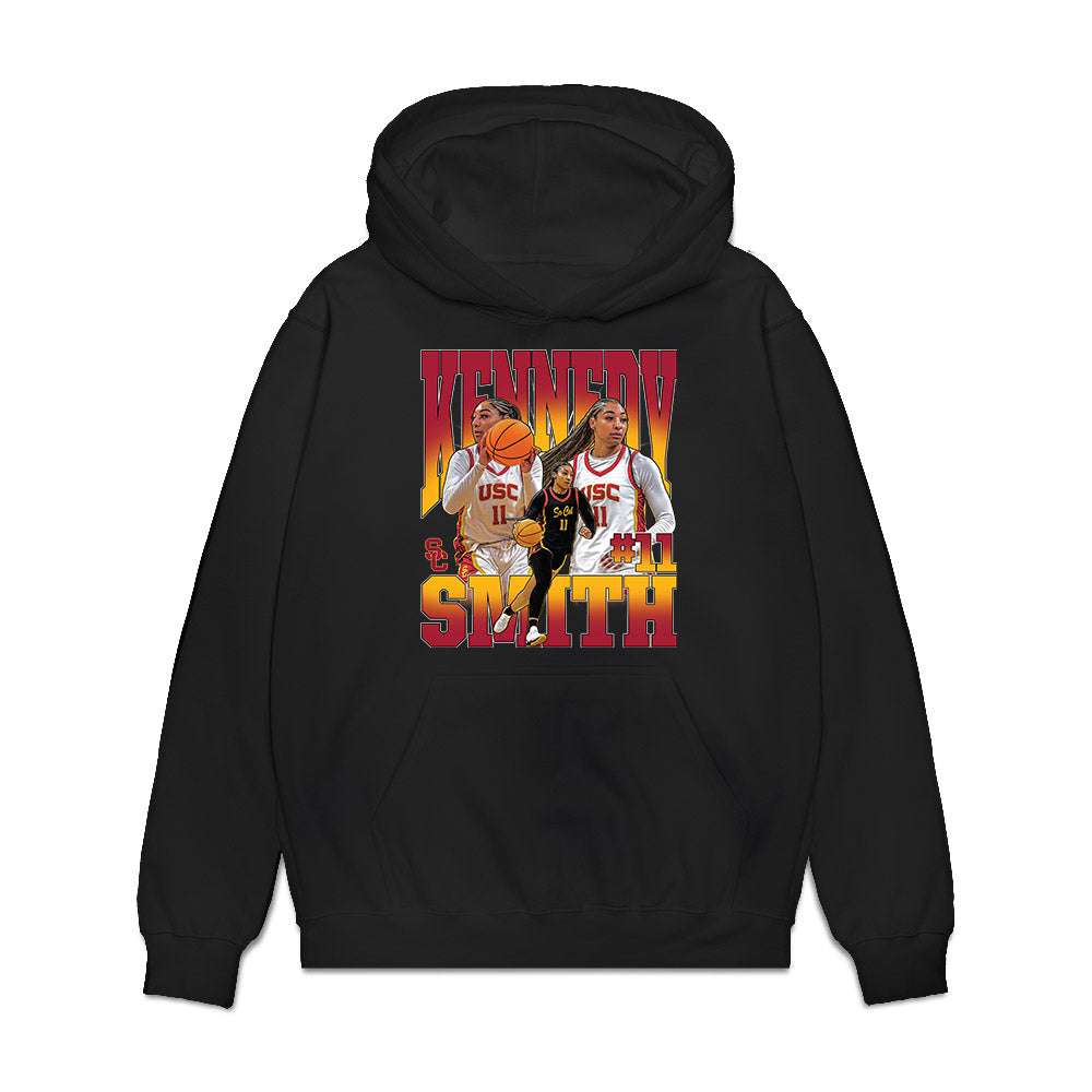 USC - NCAA Women's Basketball : Kennedy Smith - Collage Premium Hooded Sweatshirt-0