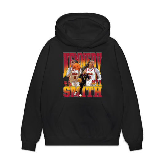 USC - NCAA Women's Basketball : Kennedy Smith - Collage Premium Hooded Sweatshirt-0