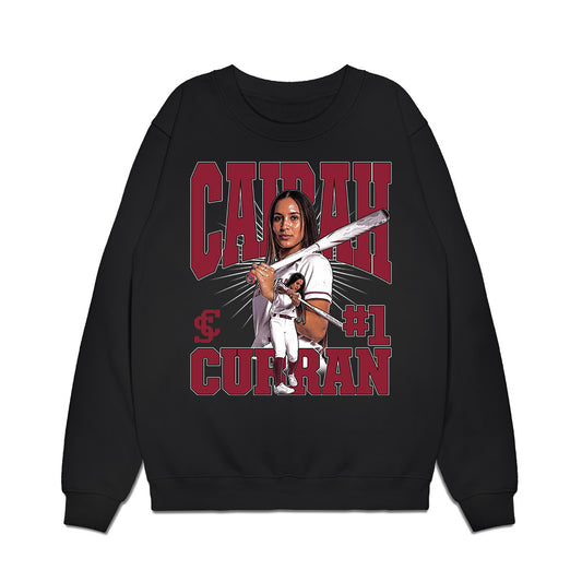 SCU - NCAA Softball : Cairah Curran - Collage Premium Crewneck Sweatshirt-0