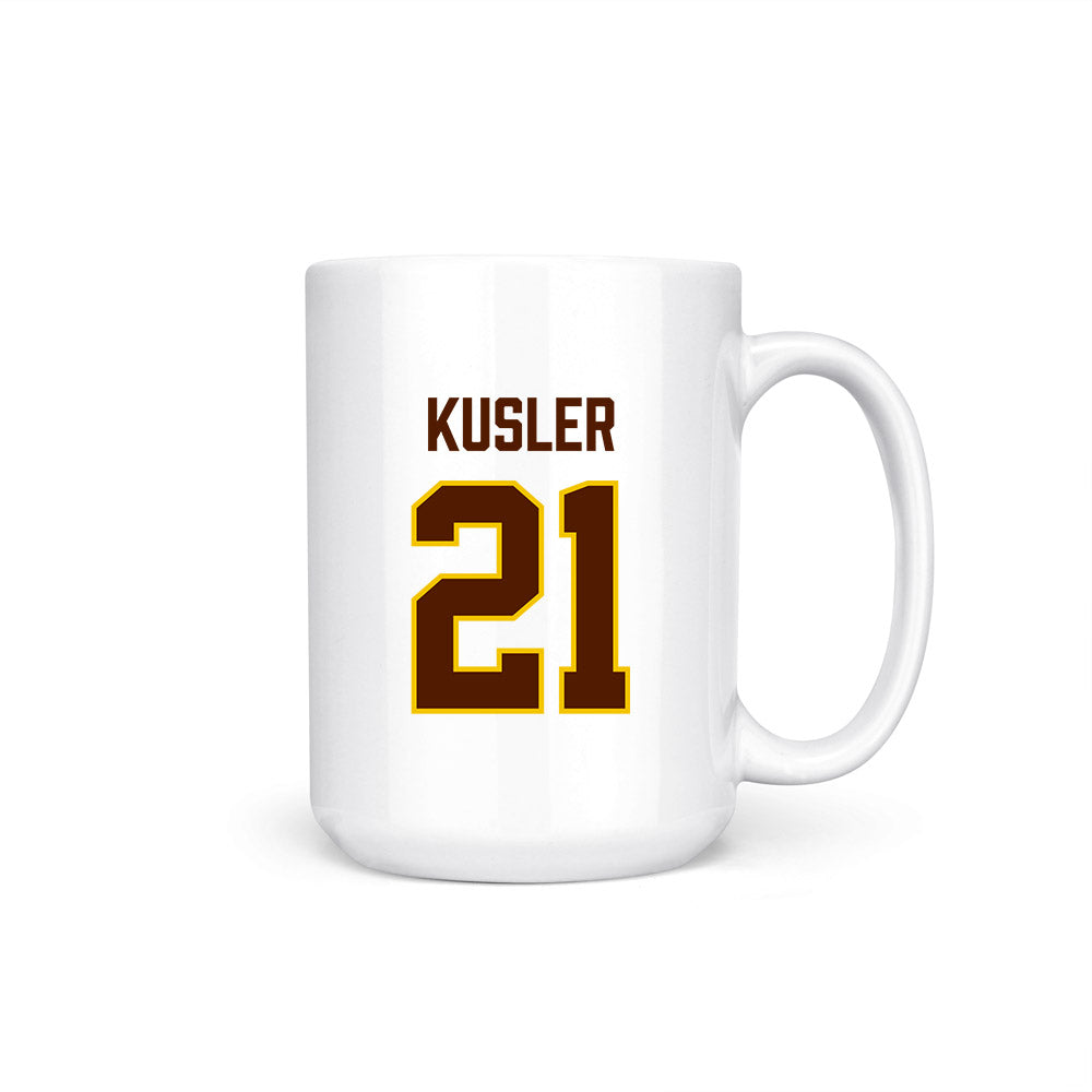 Western Michigan - NCAA Men's Ice Hockey : Ryan Kusler - National Champions Coffee Mug-0
