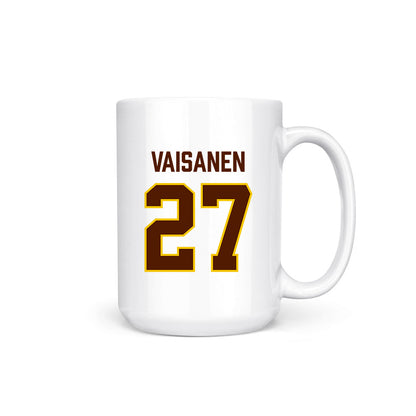 Western Michigan - NCAA Men's Ice Hockey : Joona Vaisanen - National Champions Coffee Mug-0