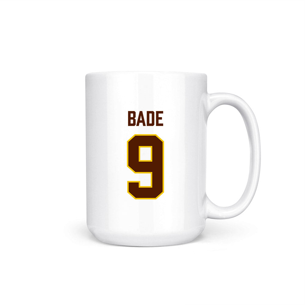 Western Michigan - NCAA Men's Ice Hockey : Zach Bade - National Champions Coffee Mug-0
