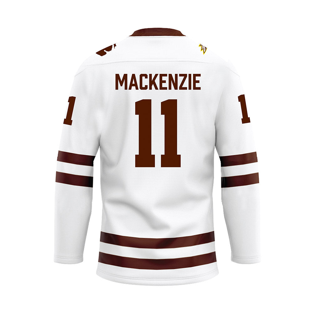 Western Michigan - NCAA Men's Ice Hockey : Tyler MacKenzie - white Hockey Jersey-1