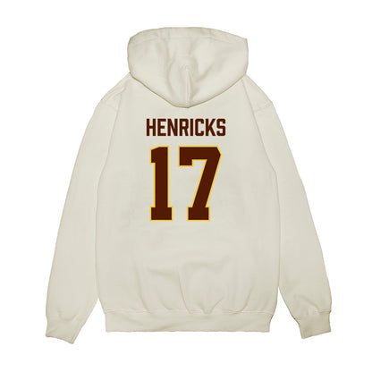 Western Michigan - NCAA Men's Ice Hockey : Ty Henricks - Replica Shersey Premium Hooded Sweatshirt-1