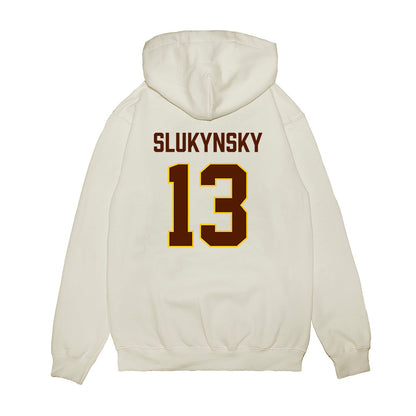 Western Michigan - NCAA Men's Ice Hockey : Grant Slukynsky - Replica Shersey Premium Hooded Sweatshirt-1