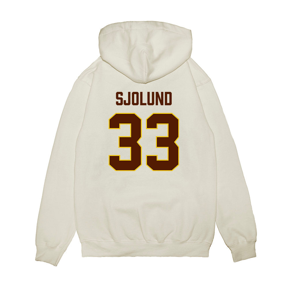 Western Michigan - NCAA Men's Ice Hockey : Samuel Sjolund - Replica Shersey Premium Hooded Sweatshirt-1