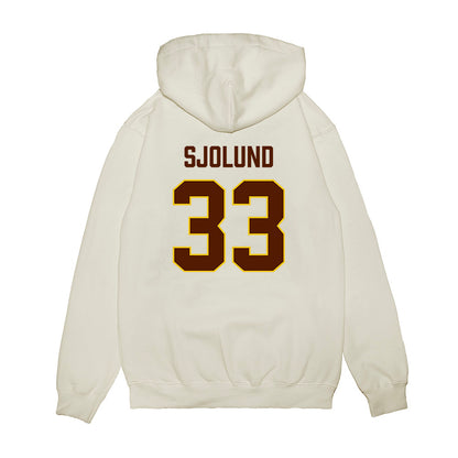 Western Michigan - NCAA Men's Ice Hockey : Samuel Sjolund - Replica Shersey Premium Hooded Sweatshirt-1