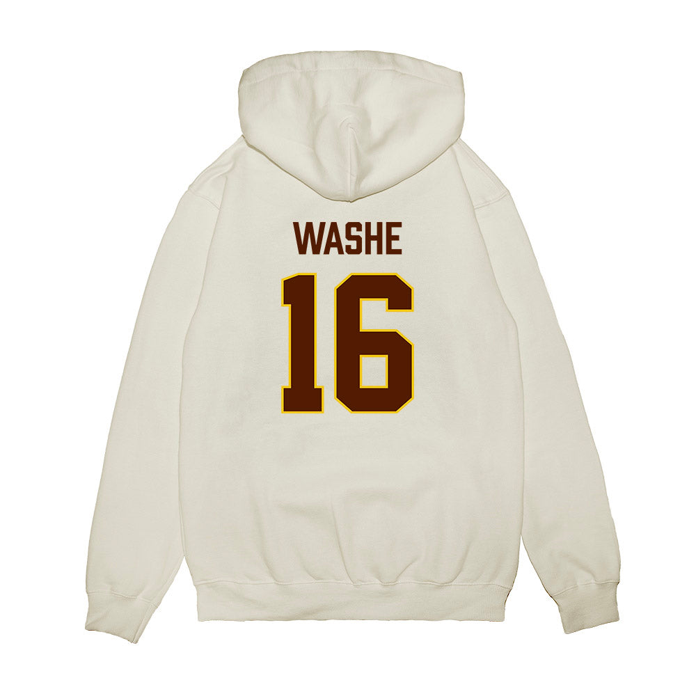 Western Michigan - NCAA Men's Ice Hockey : Tim Washe - Replica Shersey Premium Hooded Sweatshirt-1