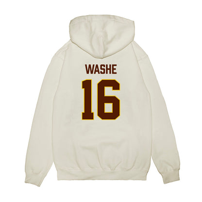 Western Michigan - NCAA Men's Ice Hockey : Tim Washe - Replica Shersey Premium Hooded Sweatshirt-1