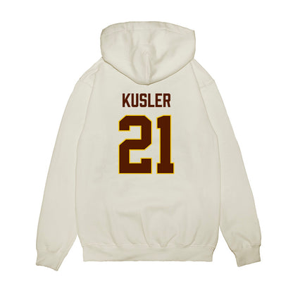 Western Michigan - NCAA Men's Ice Hockey : Ryan Kusler - Replica Shersey Premium Hooded Sweatshirt-1