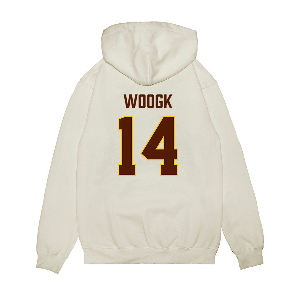 Western Michigan - NCAA Men's Ice Hockey : Colby Woogk - Replica Shersey Premium Hooded Sweatshirt-1