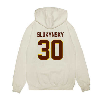 Western Michigan - NCAA Men's Ice Hockey : Hampton Slukynsky - Replica Shersey Premium Hooded Sweatshirt-1