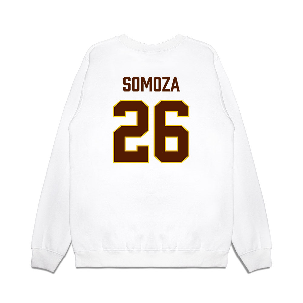 Western Michigan - NCAA Men's Ice Hockey : Ean Somoza - Replica Shersey Premium Crewneck Sweatshirt-1