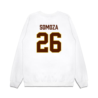 Western Michigan - NCAA Men's Ice Hockey : Ean Somoza - Replica Shersey Premium Crewneck Sweatshirt-1