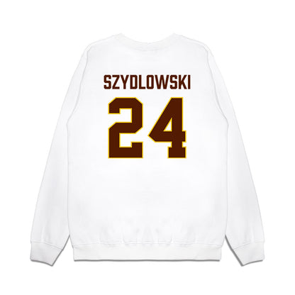 Western Michigan - NCAA Men's Ice Hockey : Garrett Szydlowski - Replica Shersey Premium Crewneck Sweatshirt-1