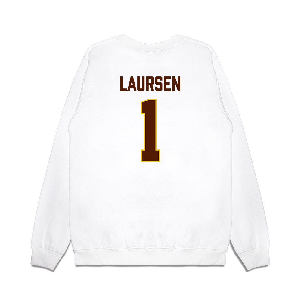 Western Michigan - NCAA Men's Ice Hockey : Kirk Laursen - Replica Shersey Premium Crewneck Sweatshirt-1
