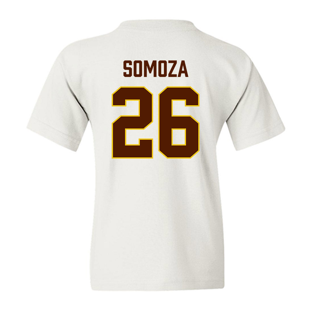 Western Michigan - NCAA Men's Ice Hockey : Ean Somoza - Replica Shersey Youth T-Shirt-1