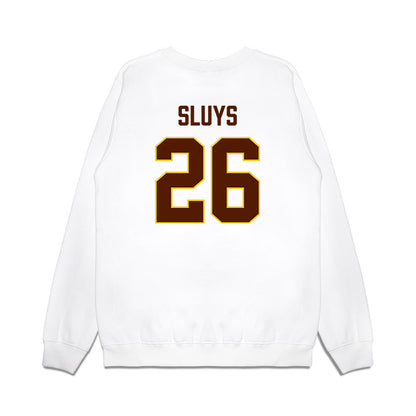 Western Michigan - NCAA Men's Ice Hockey : Jamison Sluys - Replica Shersey Premium Crewneck Sweatshirt-1